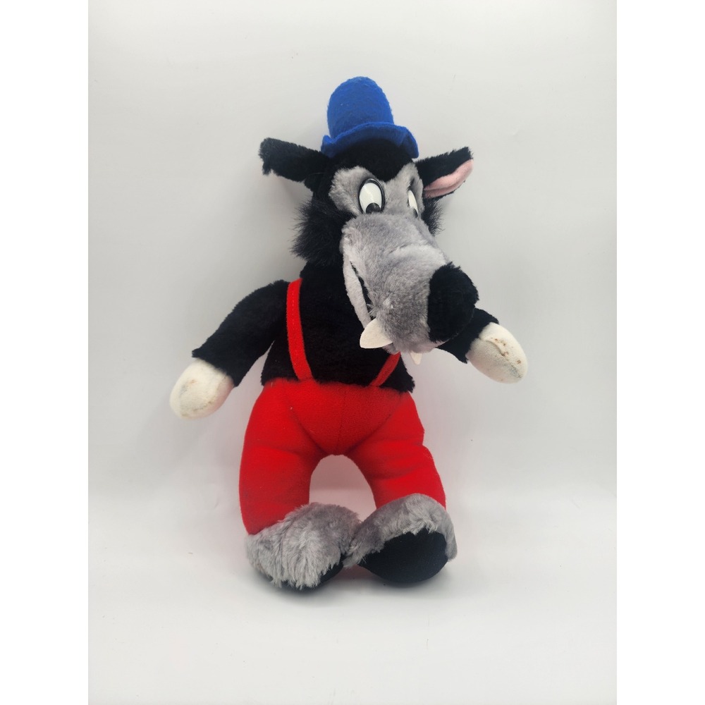 Play-By-Play Big Bad Wolf Plush Three Little Pigs Vintage 1992 Toy 11"